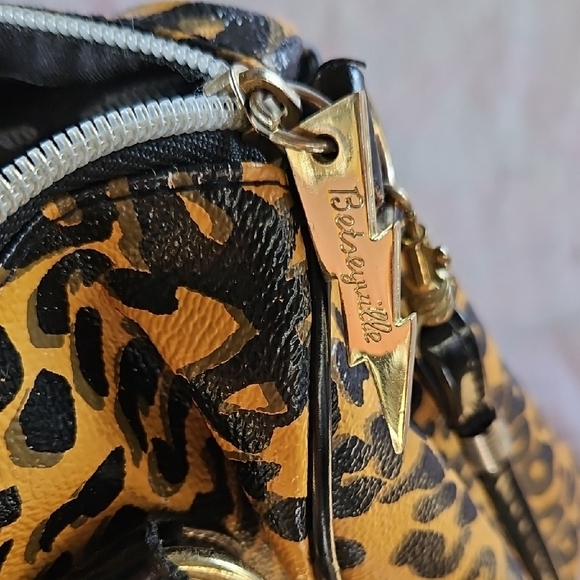 Betsey Johnson Betseyville Floral Leopard Print Women's Bag - Picture 9 of 16